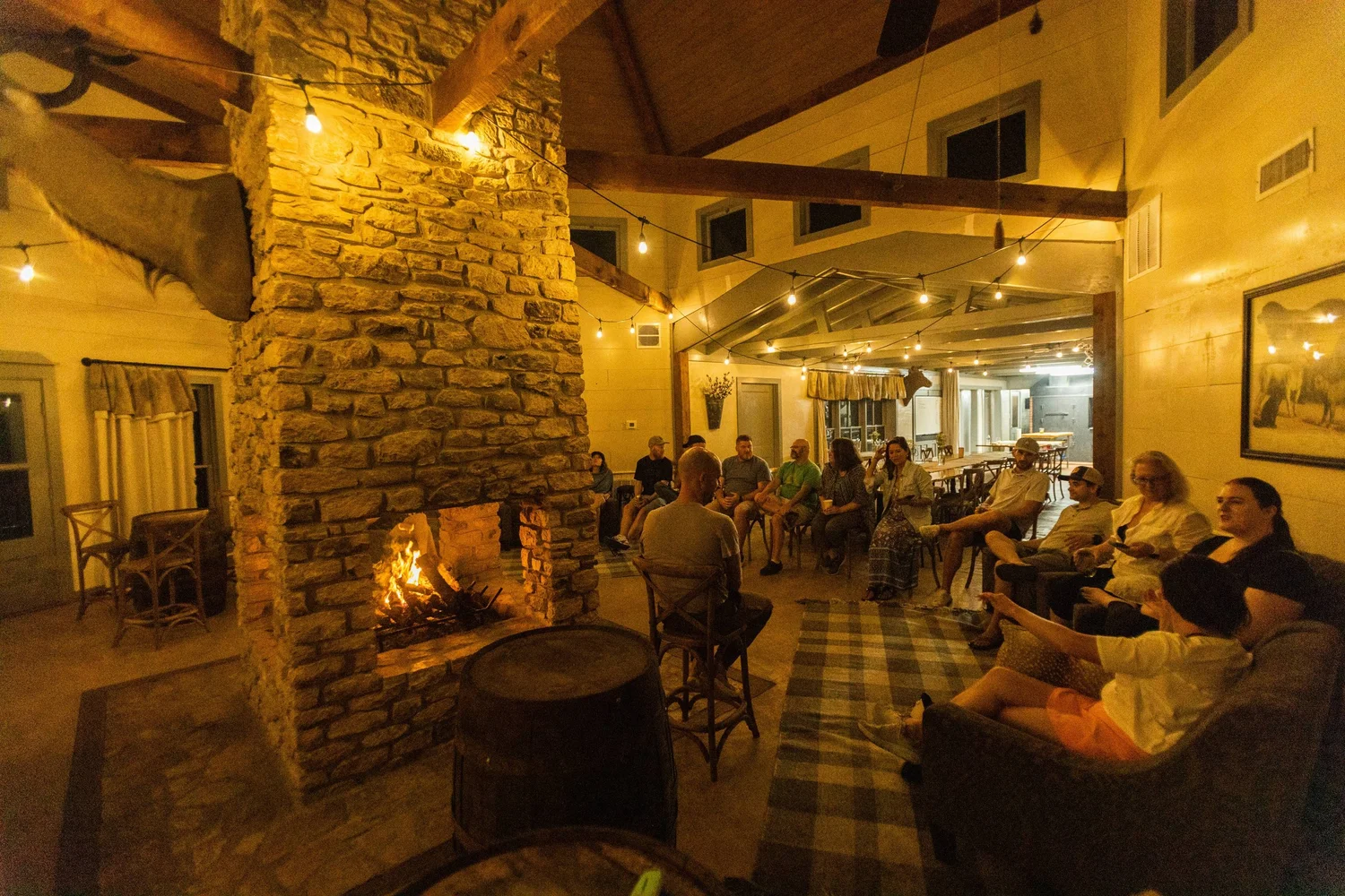 The event barn at Spring Lakes Ranch